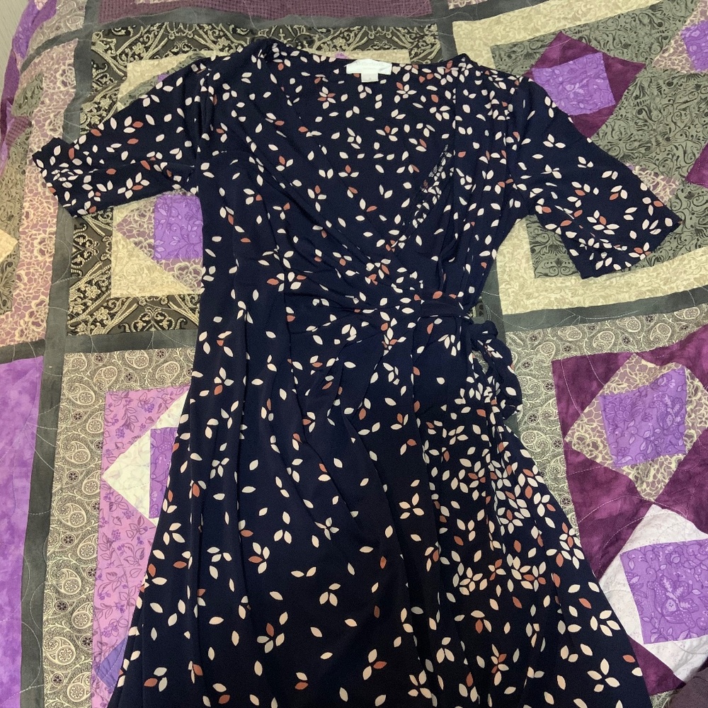 Faux wrap dress from motherhood maternity